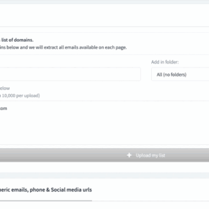 Email phone & social media extractor from a list of websites